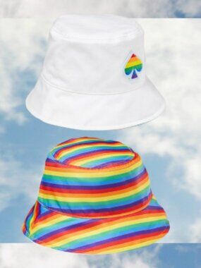 kate spade Rainbow/Pride Reversible Bucket Hat brand new with tags